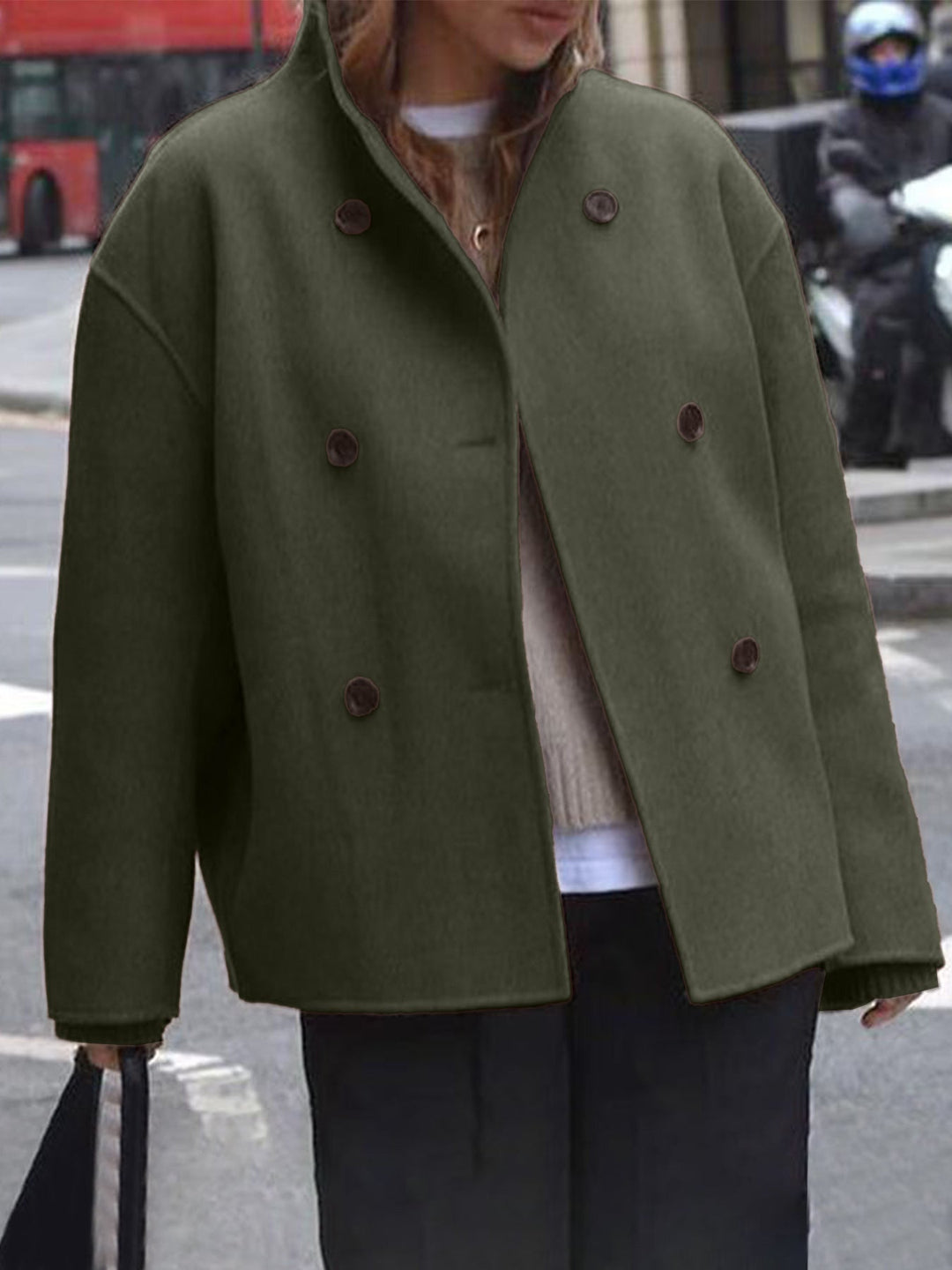Lune London | Trendy oversized jacket with button closure