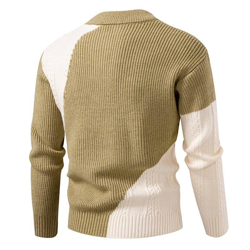 Trendy knitted sweater for men with a unique cable design Lune London