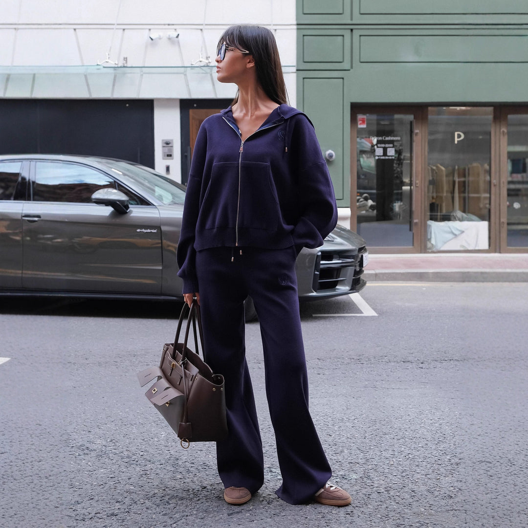 Ensemble de loisirs pour femmes à coupe décontractée et col montant Chic & Stil