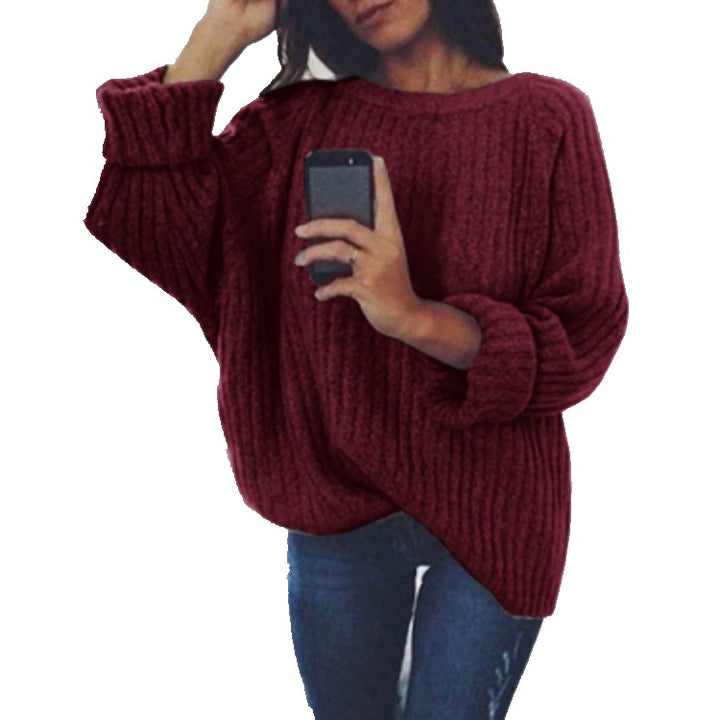Chunky knit pullover for women with a loose fit and relaxed sleeves Lune London
