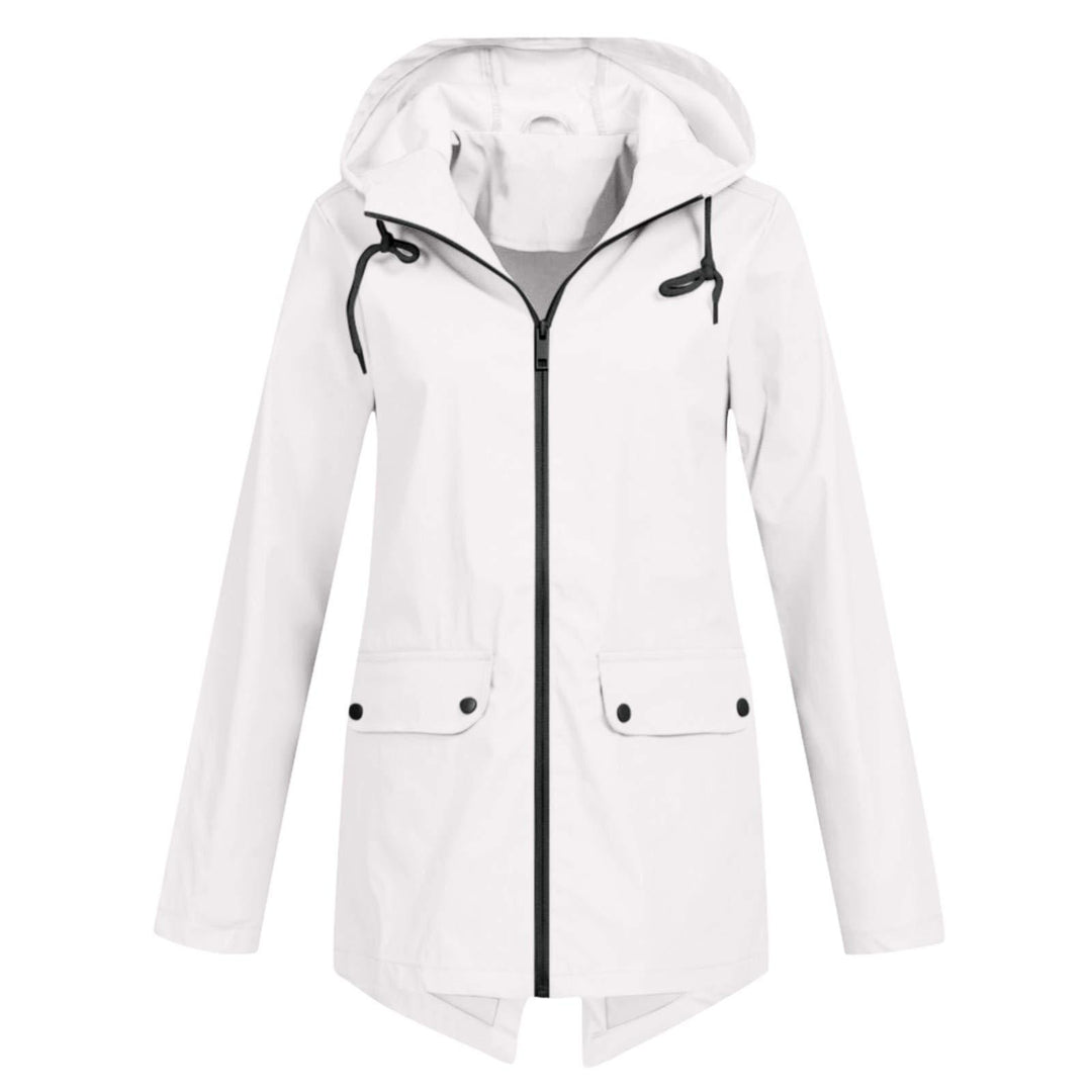 Women's water-resistant transitional jacket with adjustable hood and practical pockets Lune London