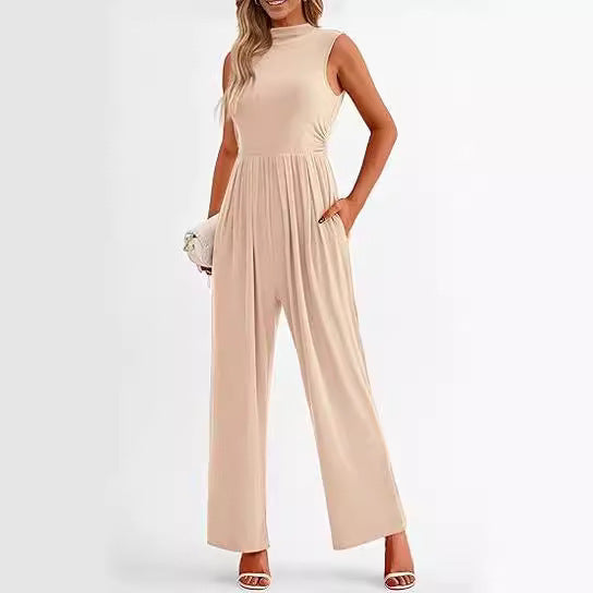 Elegant Woman Flowy Jumpsuit Lune London