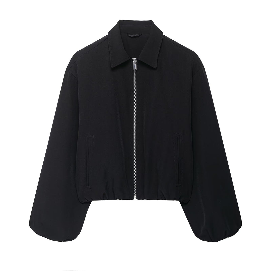 Trendy transitional jacket for women with fashionable design and elastic waist Lune London