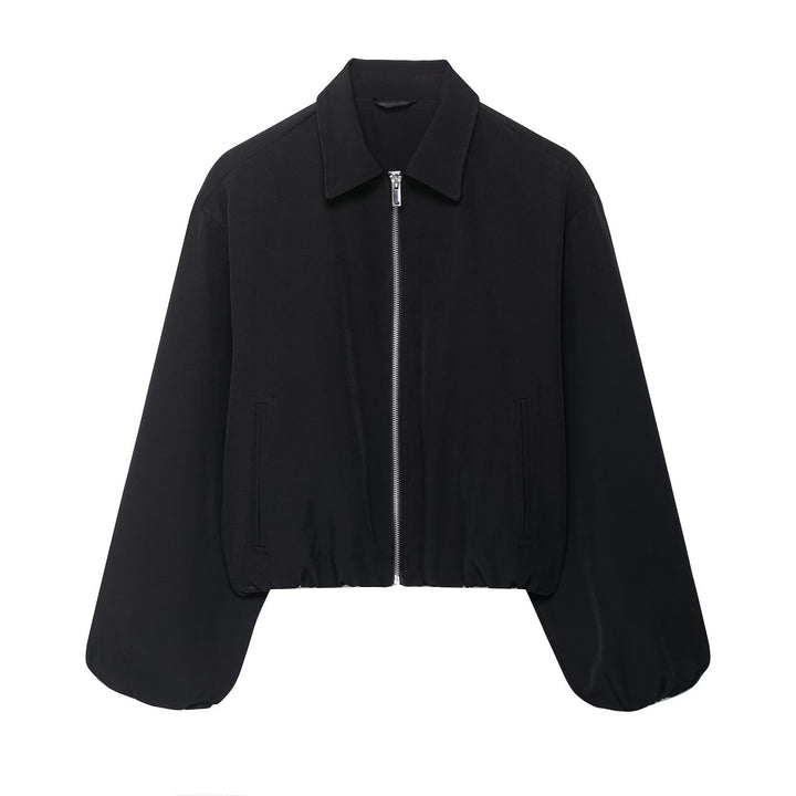 Trendy transitional jacket for women with fashionable design and elastic waist Lune London