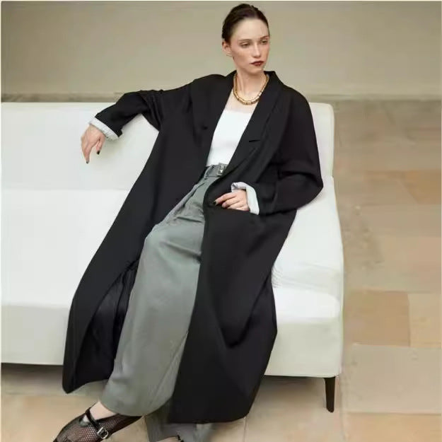 Manteau oversized Chic & Stil pour femmes tombant lâchement