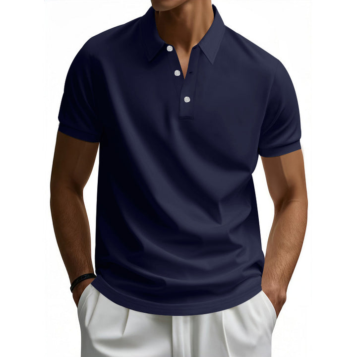 Men's high-quality short sleeve polo with moisture-wicking technology Lune London