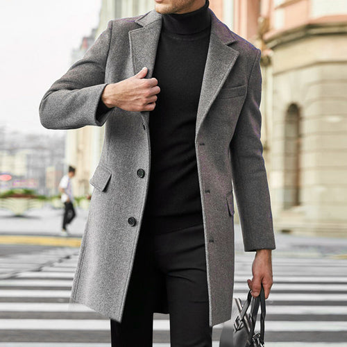 Elegant wool coat for men Lune London