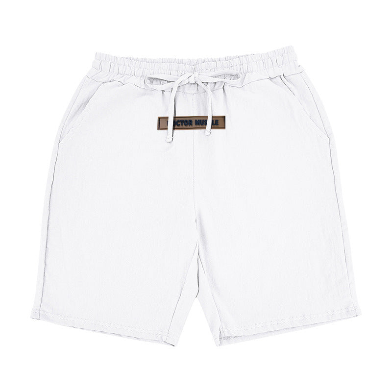Comfortable men's leisure shorts with elastic waistband and practical side pockets Lune London