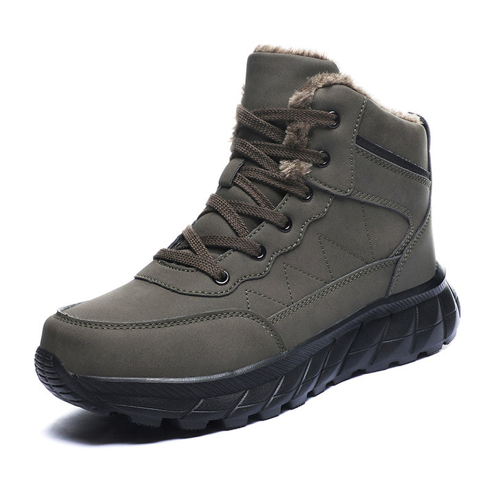 High winter boots for women with cozy lining and grippy sole Lune London