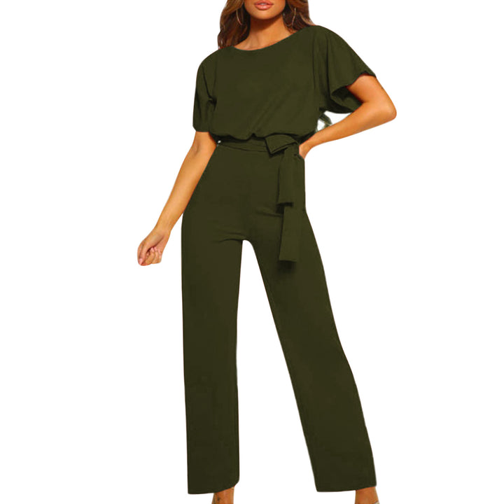 Elegant set for women consisting of a flowing blouse and flared pants Lune London