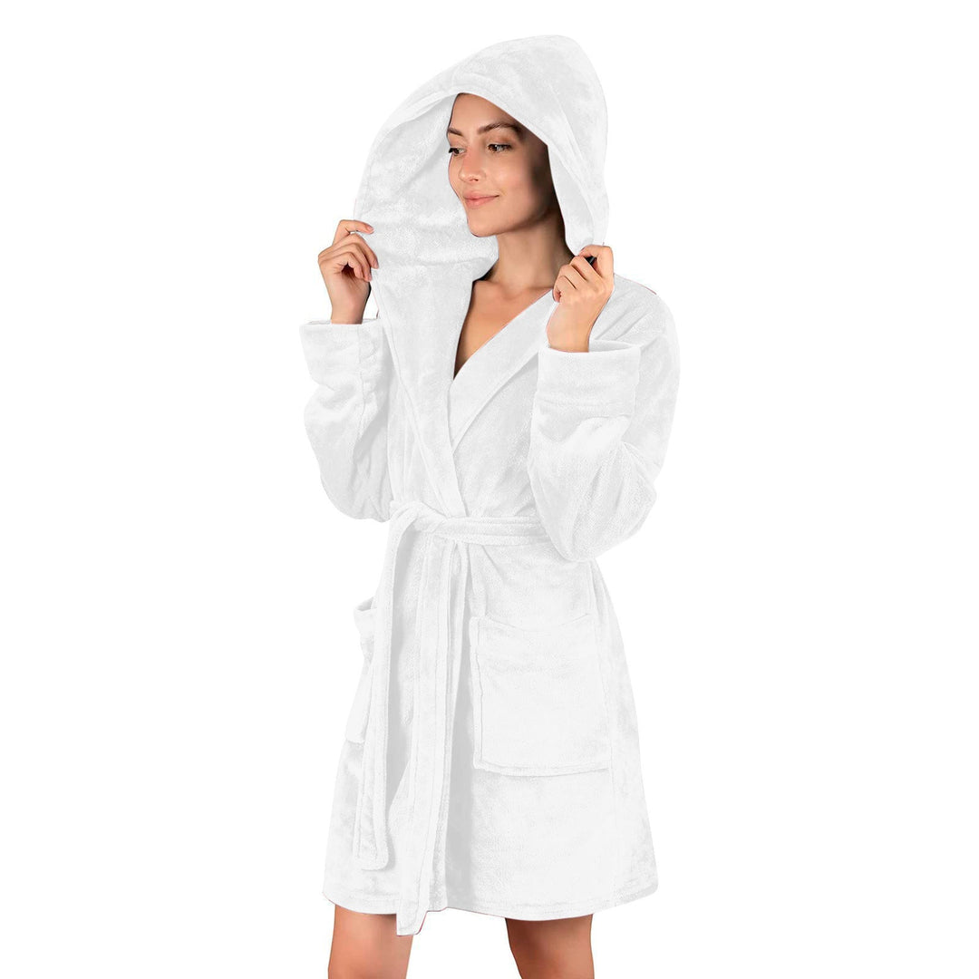 Women's Bathrobe Made Of Soft Microfiber Fabric Lune London