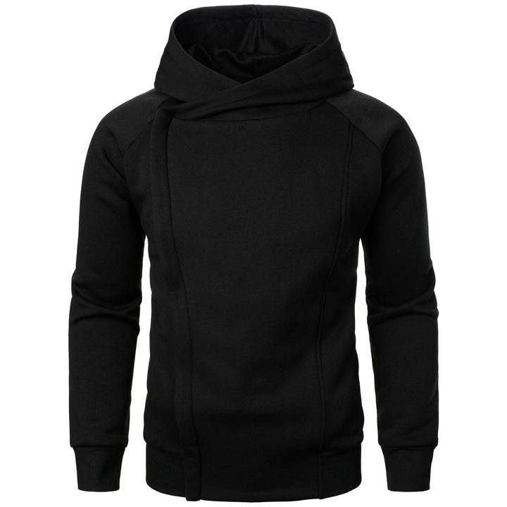 Trendy men's hoodie with asymmetrical collar and comfortable pockets Lune London