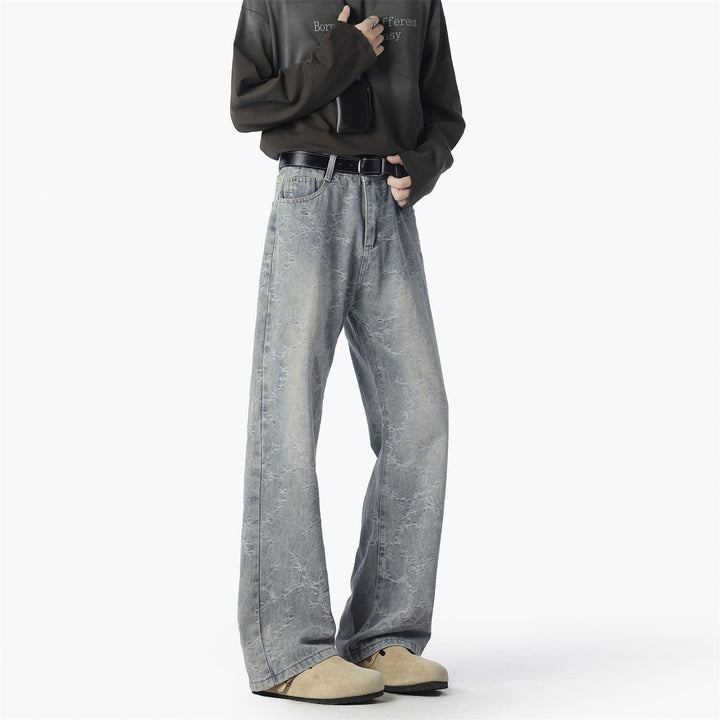 Men's wide jeans with a unique pattern and great comfort Lune London