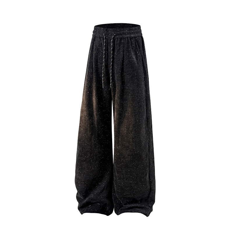 Fashion pants for women with a wide cut and elastic waistband Lune London