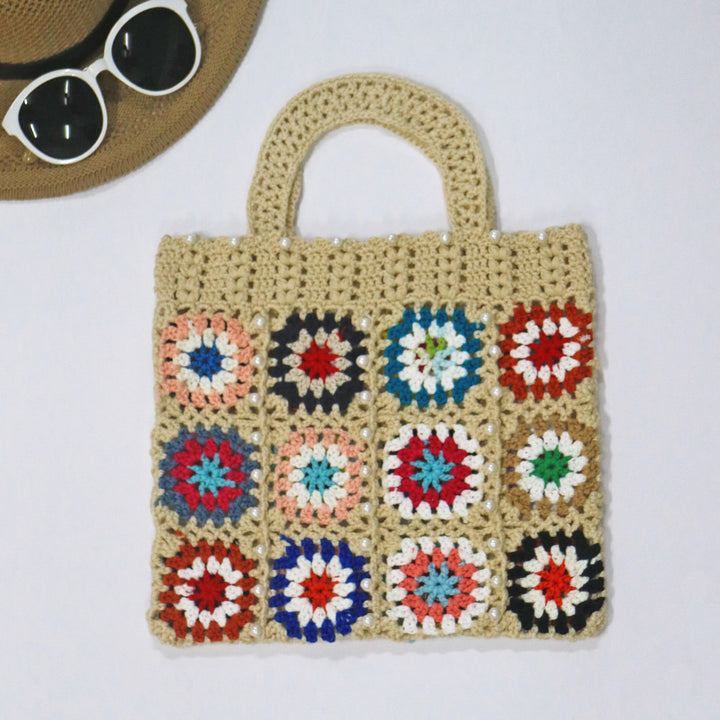 Handmade crochet tote bag for women Lune London