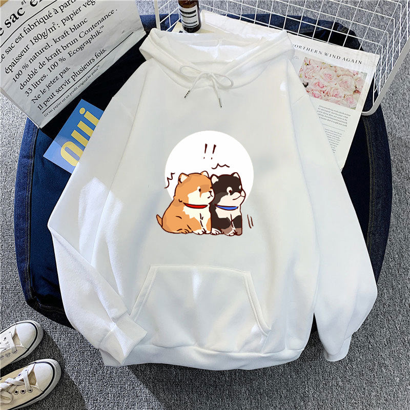 Women's hoodie with cute dog design Chic & Stil