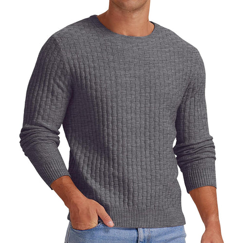 Structured sweatshirt for men with round neck and long sleeves Lune London