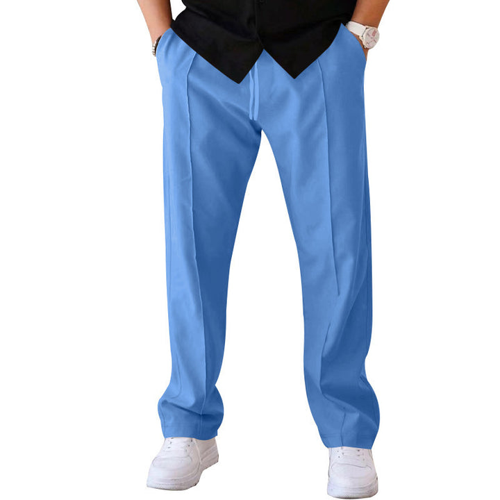 Men's elegant high-waisted casual trousers with practical pockets Lune London