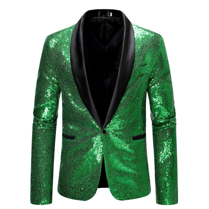 Men's Glamorous Sequin Blazer with Modern Cut Lune London