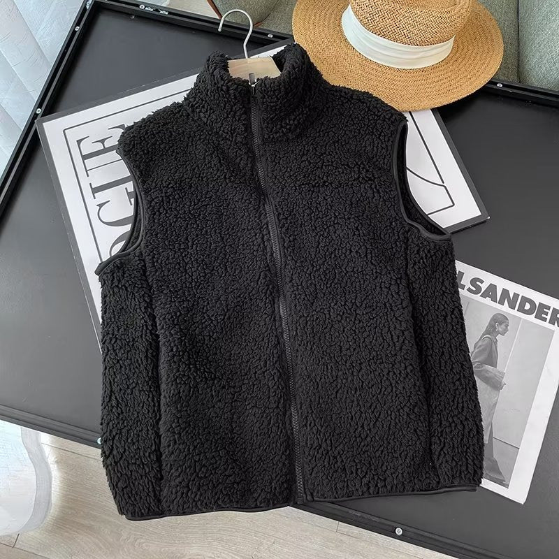 Gilet en polaire cosy pour femmes avec col montant Chic & Stil