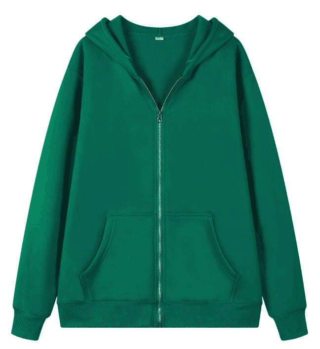 Oversized hooded jacket for women with full zip and practical pockets Lune London