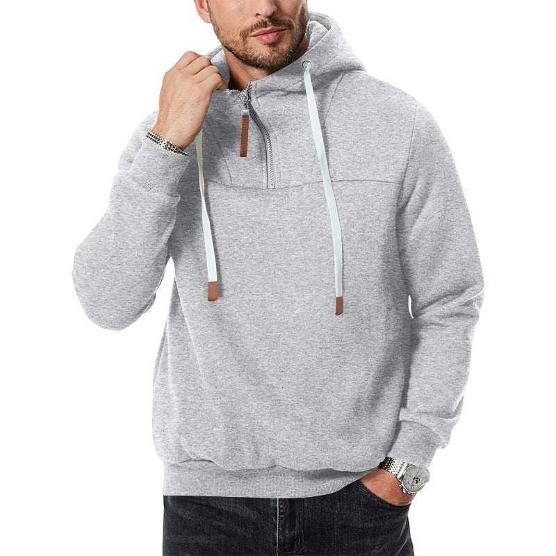 Men's Hoodie Sport with Innovative Zipper Design Lune London