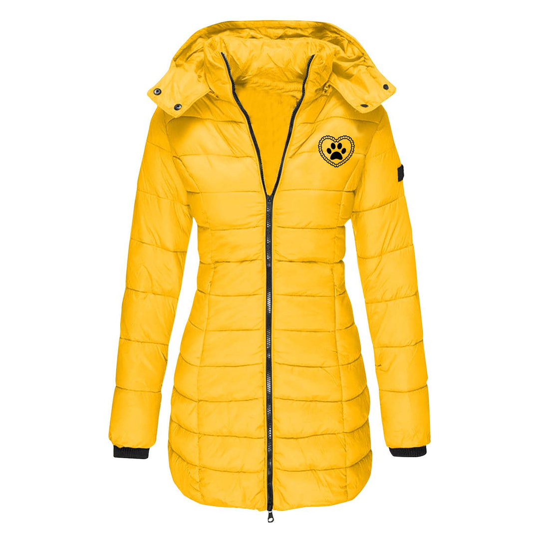 Women's transition jacket lined with removable hood Lune London