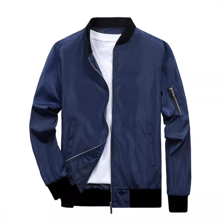 Sporty bomber jacket for men with practical zip pockets Lune London