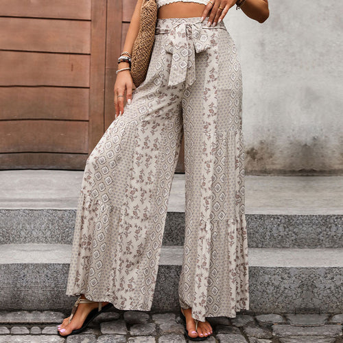 Women Bohemian Fluid Wide Pants Lune London