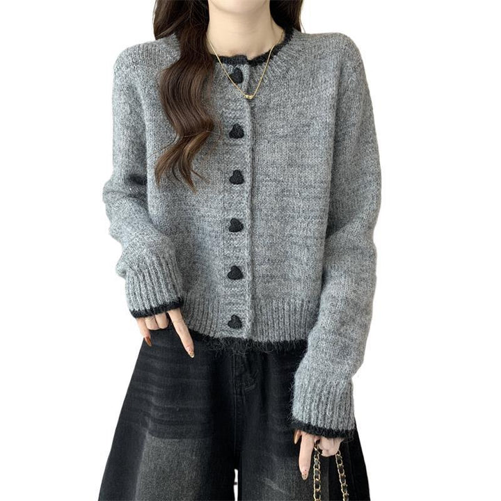 Gilet pour femmes avec boutons en forme de cœur Chic & Stil