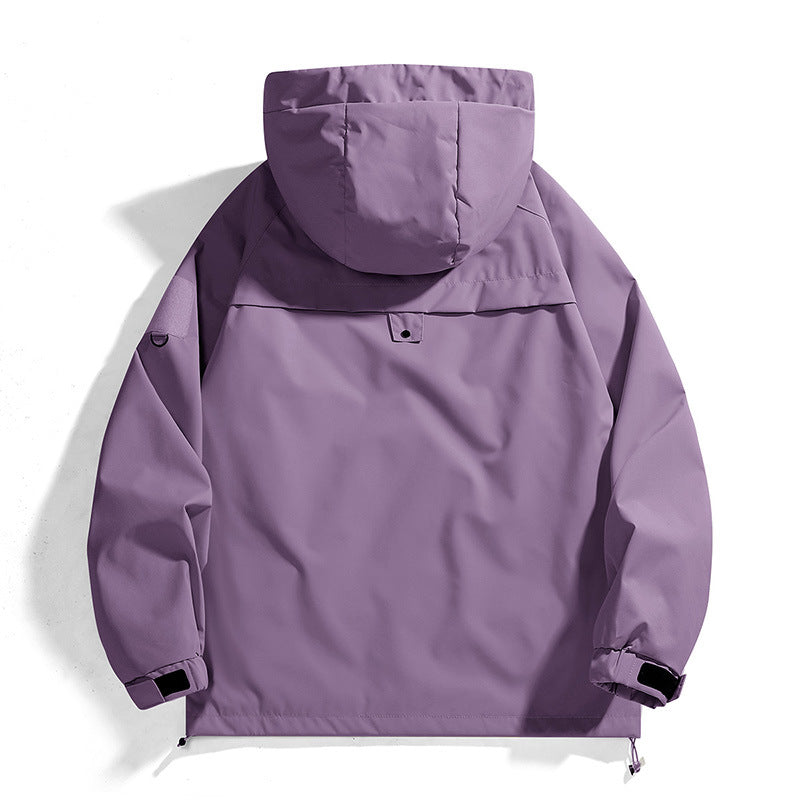 Women's waterproof outdoor jacket with adjustable hood and breathable inserts Lune London