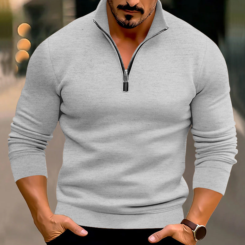 Men's sweatshirt with half zipper Lune London