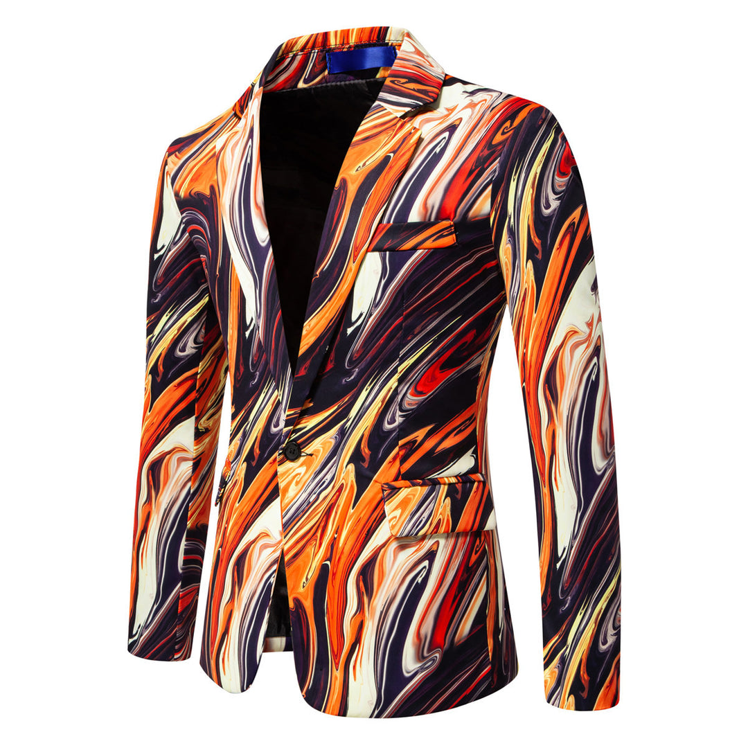 Designer Blazer for men with striking marble pattern Lune London