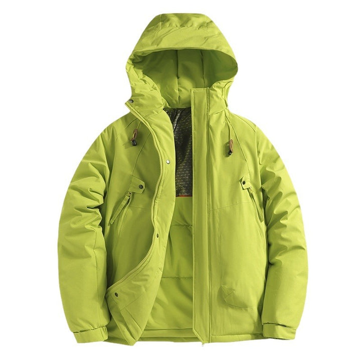 Functional jacket for men with adjustable hood and insulated interior Lune London