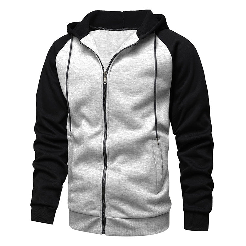 Casual hooded jacket for men with contrasting sleeves Lune London