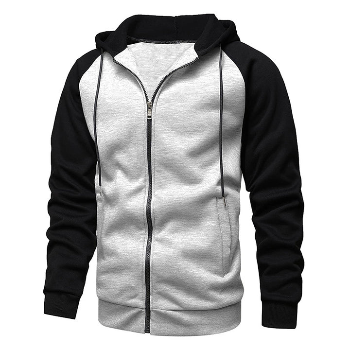 Casual hooded jacket for men with contrasting sleeves Lune London