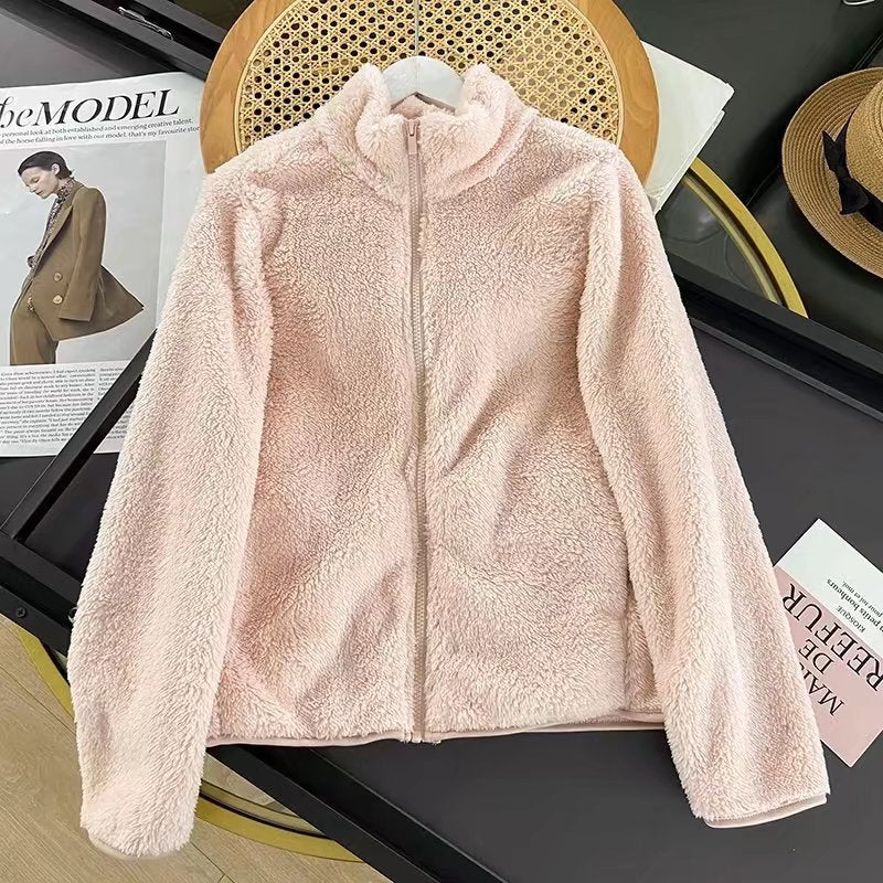 Veste en polaire pour femme avec col haut et doublure intérieure douce Chic & Stil