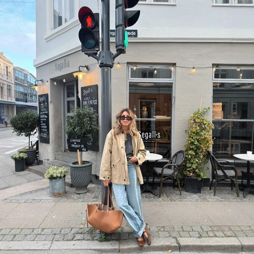 Dame loisirs Veste utilitaire avec fermeture éclair pratique et poches latérales confortables Chic & Stil