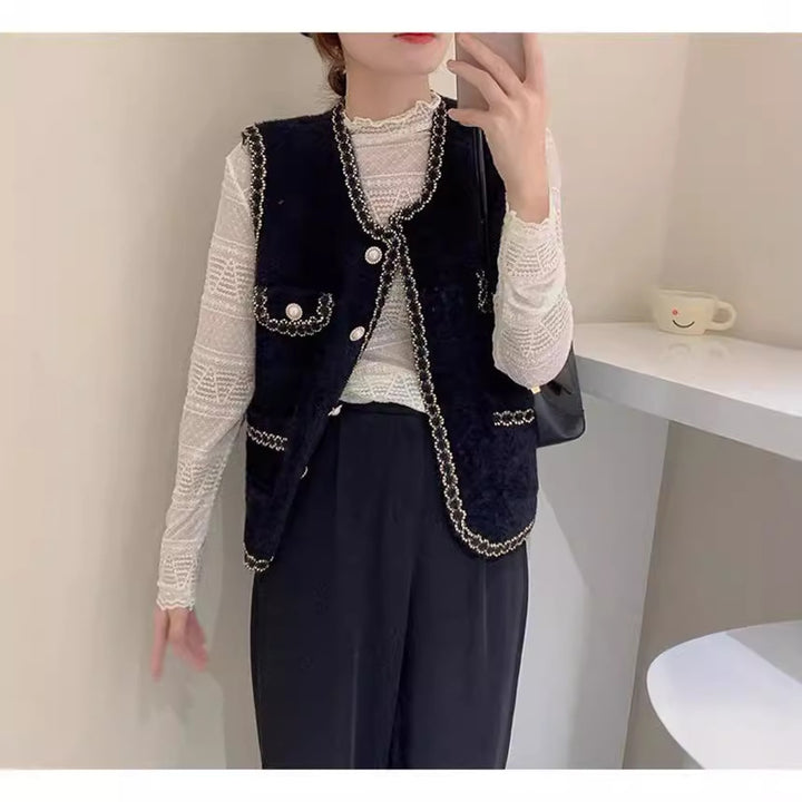 Gilet pour femmes avec décoration en perles élégante Chic & Stil