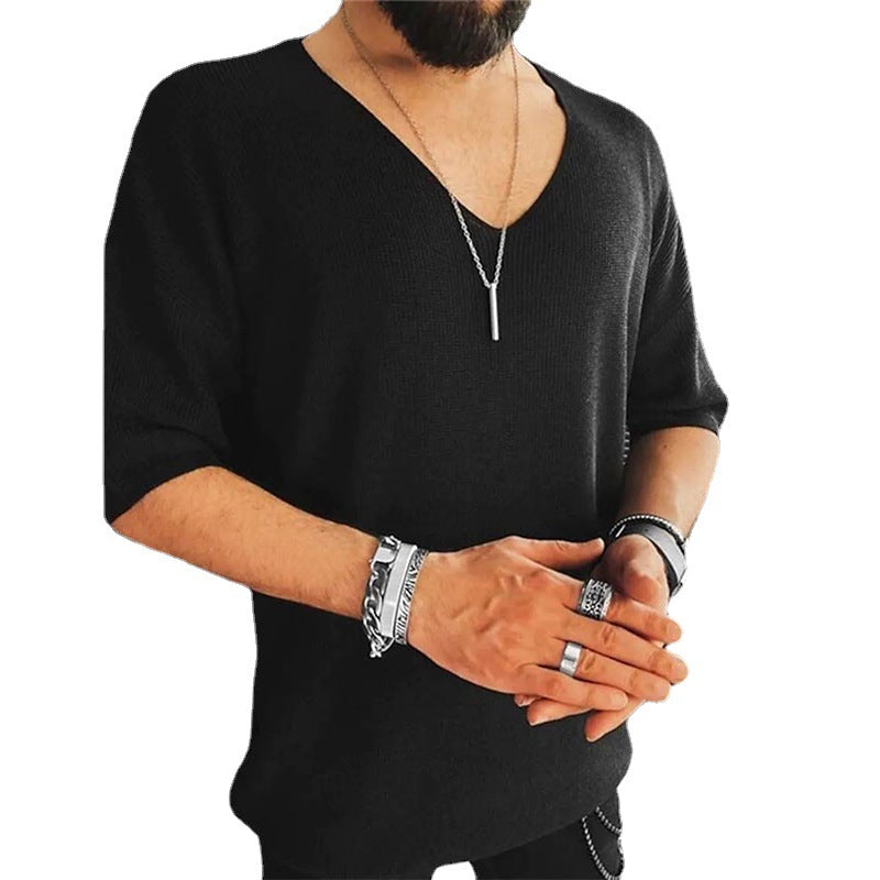 Men's plus size V-neck sweater Lune London