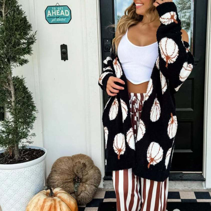 Women's coat with creative Halloween pattern Lune London