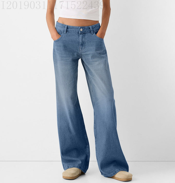 Wide leg jeans for women in vintage style Lune London