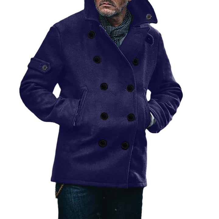 Timeless wool coat for men with double buttons Lune London