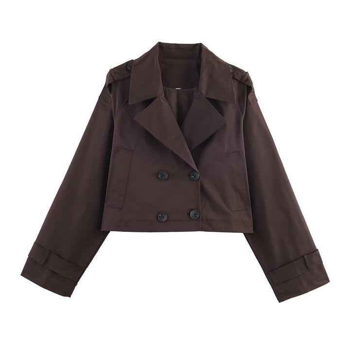 Manteau trench court pour femmes Chic & Stil