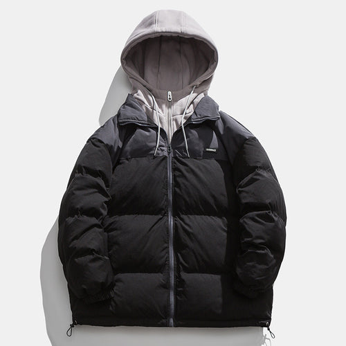Men's winter jacket with removable hood and insulated lining Lune London