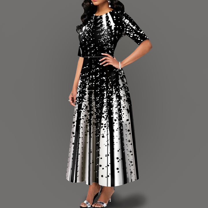 Maxi dress for women with elegant gradient colors Lune London