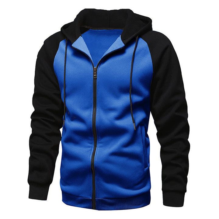 Casual hooded jacket for men with contrasting sleeves Lune London