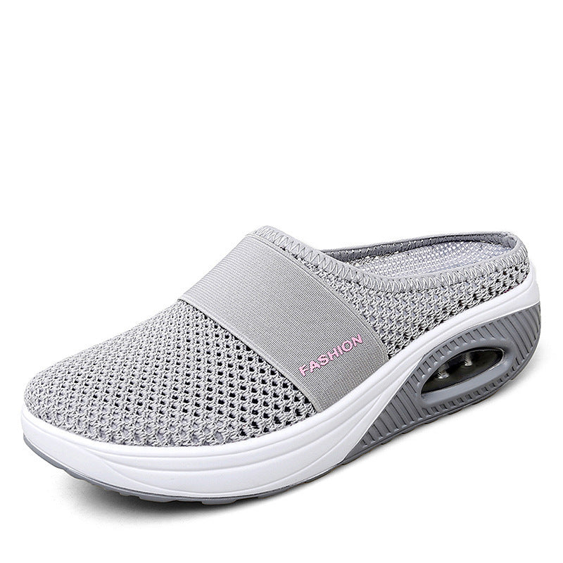 Ladies Comfortable Wellness Sandals with Air Mesh Surface and Cushioning Sole Lune London