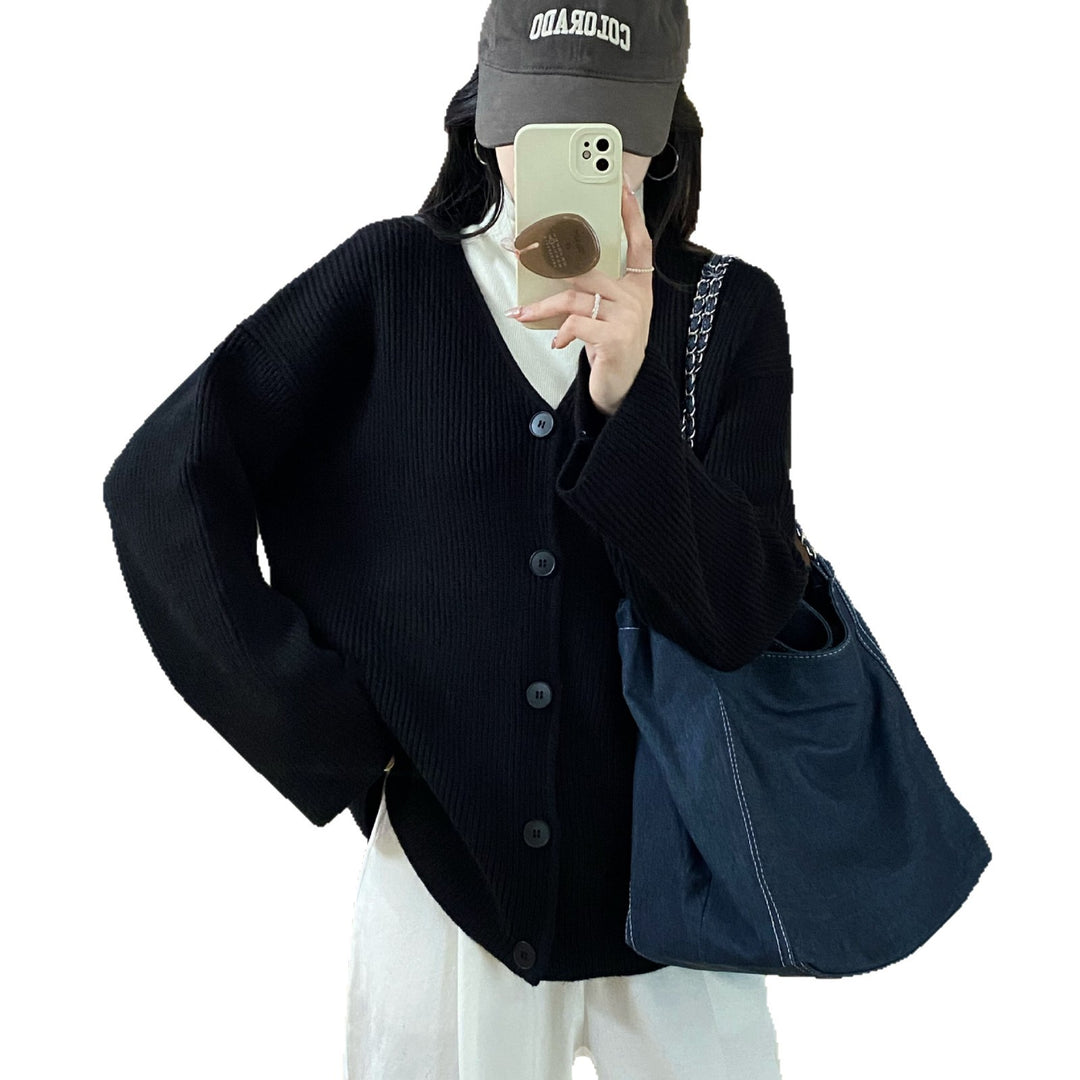 Gilet en tricot épais pour femmes avec une coupe décontractée et des manches profondes Chic & Stil