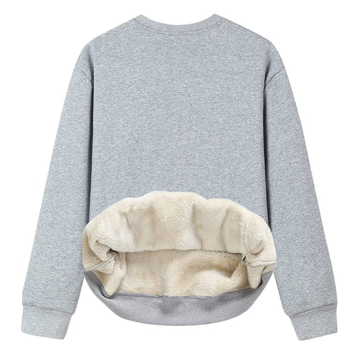 Ladies Cozy Sweatshirt with Soft Lining and Round Neck Lune London